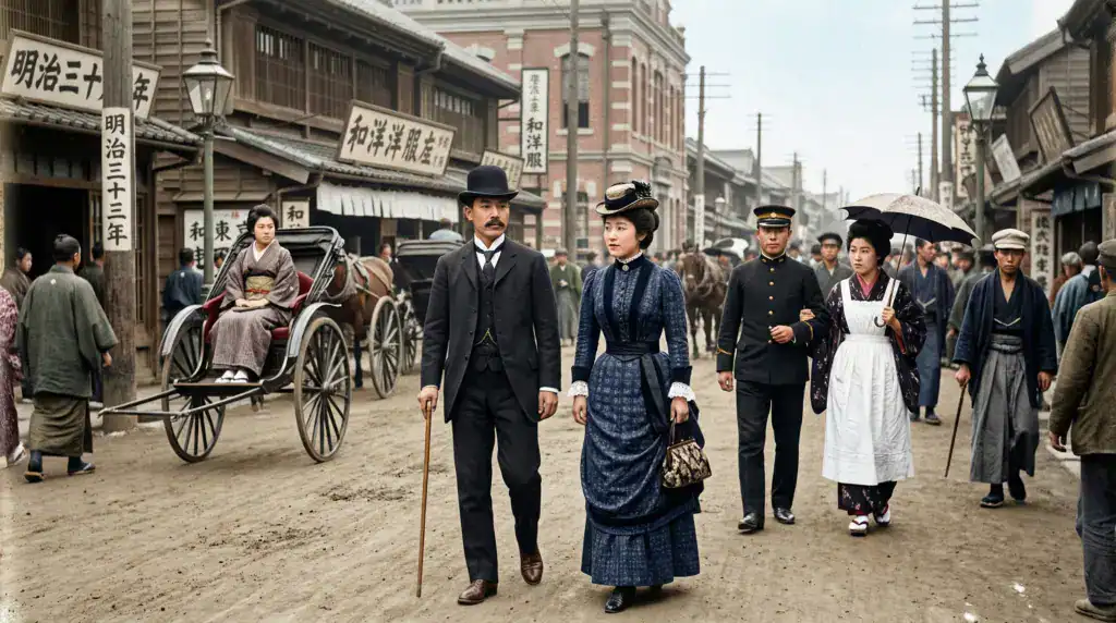 明治維新時期示意圖